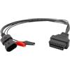 CGEAMDY Cavo Adattatore OBD2, 3 Pin a 16 Pin Cavo Adattatore Diagnosi OBD2 per Auto, Adapter Connector Diagnostic Cable, Cavo di Estensione OBD2 Connettore, per I Cavi degli Scanner Diagnostici
