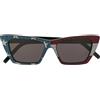 SAINT LAURENT SL 276 53 008 MICA SUNGLASSES BLACK GREY OCCHIALI SOLE