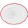 BITOSSI HOME VASSOIO OVALE 36 CM, PETALO ROSSO