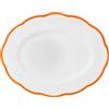 BITOSSI HOME VASSOIO OVALE 36 CM, PETALO ARANCIO RUGGINE
