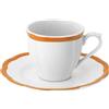 BITOSSI HOME TAZZA CAFFE CON PIATTINO, PETALO GIALLO OCRA