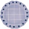 BITOSSI HOME PIATTO PIANO 27 CM, QUADRI BLU CIELO