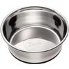 HUNTER ciotola in acciaio inox, ciotola per cibo o acqua in acciaio inossidabile, bordo inferiore con anello in silicone antiscivolo, facile da pulire e adatta alla lavastoviglie, capacità: 2700 ml
