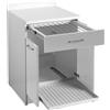Colavene - Base 60X60xH86 con due ante con stendino estraibile : Finitura colacril - Celeste