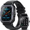 xinwld Smartwatch Uomo, 1.85 Orologio Smartwatch Uomo con Chiamate e Risposta, 113 Modalità Sport Cardiofrequenzimetro Sonno Smart Watch, IP68 Contapassi Orologio Sportivo, Fitness Tracker per Android iOS