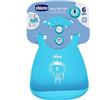 ARTSANA Chicco Bavaglina Easy Roll in Silicone con Ampia Tasca 6 Mesi+ Colore Blu