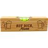 Dekohelden24 Livella a Bolla con apribottiglie Integrato - Regalo da Uomo, Motivo: Auf Dich Mann - L/B/H ca. 15 x 4,5 x 2 cm, su di Te Marito, 15 cm