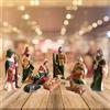 10 pezzi Presepe Set Statuetta Gesù Bambino Cristo per Tavolo Casa