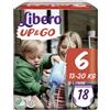 Libero Up&Go Pannolini Mutandina Taglia 6 13-20 kg 18 Pezzi