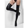 Fever Wet Look Hold-Ups 45375 Black