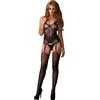 Leg Avenue Jacquard Net Bodystocking 89175 Black