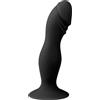 Easytoys Silicone Pleaser Black Silicone Anal Dildo with Suction Cup