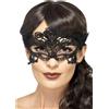Fever Embroidered Lace Filigree Heart Eyemask 45628