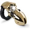 Mystim Pubic Enemy No 1 e-stim Cock Cage Gold Edition