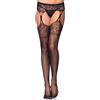 Leg Avenue Tear Drop Garterbelt Stockings 1103 Černá