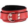 Dominate Me Leather Collar D34 Red-Black