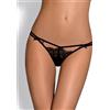 Obsessive Intensa Double Thong Black L/XL