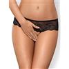 Obsessive Merossa Crotchless Panties Black S/M