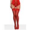 Obsessive S800 Stockings Red S/M