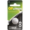 GP Lithium Battery CR2025 1 pc