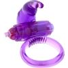 Seven Creations Rabbit Vibrating Cockring Purple