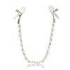 California Exotics Crystal Chain Nipple Clamps Silver