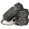 Easytoys Fetish Collection Leather Collar With Handcuffs