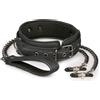 Easytoys Fetish Collection Leather Collar With Nipple Chains