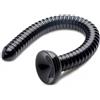 XR Brands Hosed Anal Snake Ribbed Hose 19 Inch Black