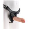 Pipedream King Cock 7" Uncut Cock with Strap-on Harness Flesh