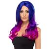 Fever Fashion Ombre Wig Wavy Long Blue & Pink 48906