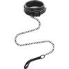 Fetish Submissive Collar & Leash Vegan Leather