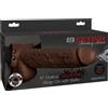 Pipedream Fetish Fantasy 9" Hollow Squirting Strap-On with Balls Brown