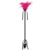 Secret Play Duster and Riding Crop Black-Fuchsia
