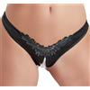 Cottelli G-string with Pearls 2321653 Black L