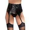 Black Level Vinyl Suspender Belt L
