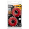 Blush Stay Hard Donut Rings Oversized Red