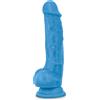 Blush Neo 7.5 Inch Dual Density Cock with Balls Blue