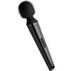 XR Brands Wand Essentials Diamond Head 11X Silicone Wand Massager Black