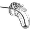 Shots ManCage Model 15 Chastity 3.5" Cage with Silicone Urethal Sounding