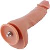 HiSmith HSA20 Dual Layer Ultra Lifelike Soft Silicone Dildo KlicLok Flesh 22cm