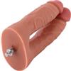 HiSmith HSA27 Double Penetrator Realistic Silicone Dildo for Simultaneous Anal and Vaginal Sex Skin