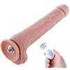 HiSmith HSA69 Extra-Length Silicone Vibrating Dildo KlicLok 11.8" Skin
