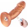 HiSmith HSA71 Slightly Curved Silicone Vibrating Dildo KlicLok 8.25" Skin