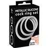 You2Toys Metallic Silicone Cock Ring Set