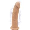 SilexD Model 2 Vibrating Premium Silicone Dual Density Dildo 7" Flesh