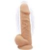 SilexD Model 1 Vibrating Premium Silicone Dual Density Dildo 8.5" Flesh
