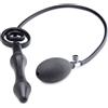 Master Series Devils Rattle Inflatable Silicone Anal Plug with Cock and Ball Ring