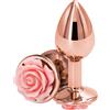 NS Novelties Rear Assets Rose Buttplug Small Pink