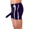 LateX Latex Pants with a Penis Sleeve and Anal Condom 2910438 Black S